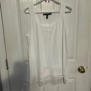 White House Black Market white dressy tank